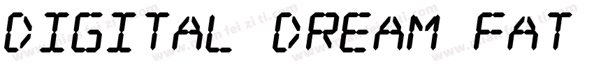 Digital dream Fat Skew字体转换